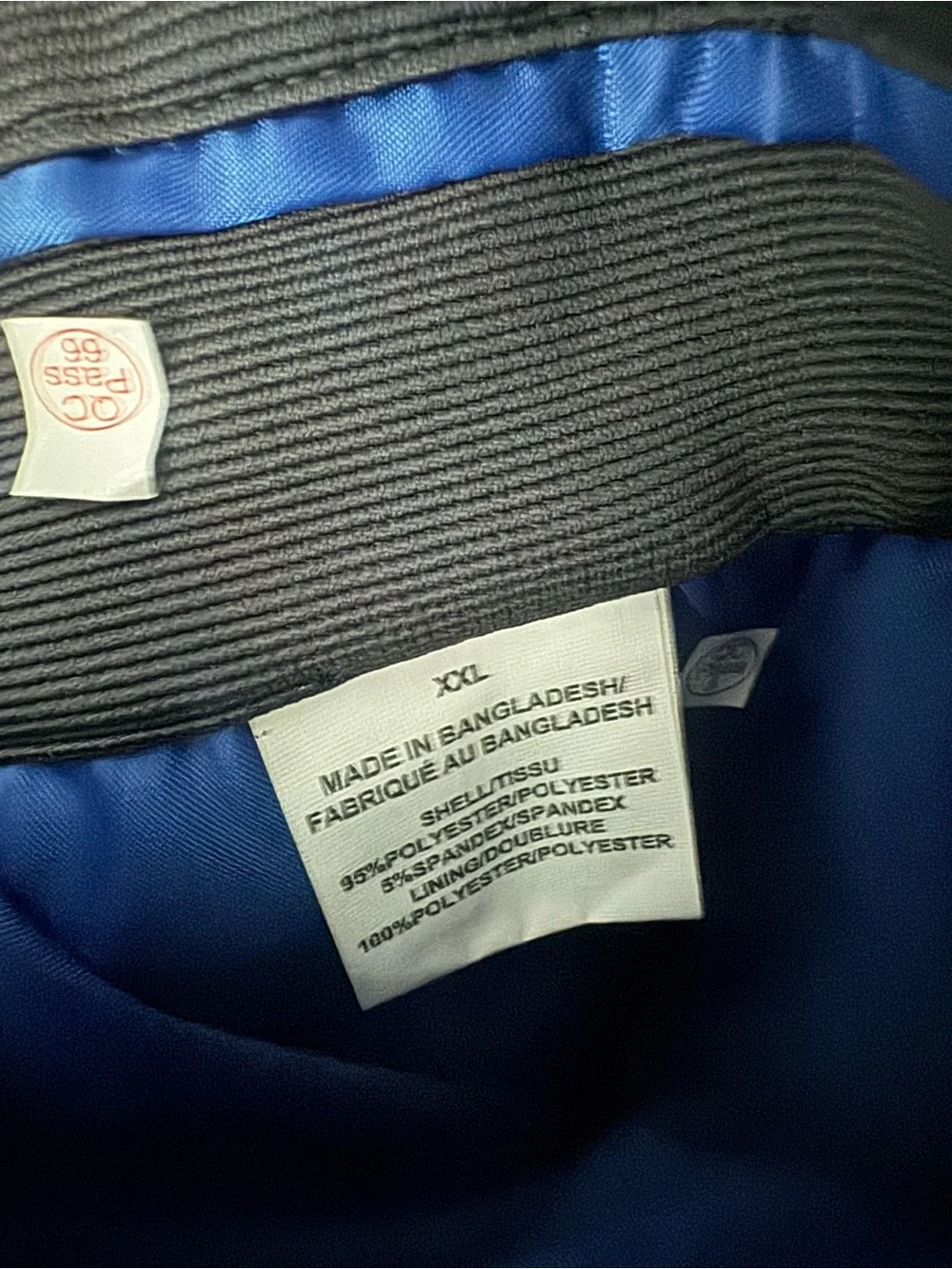 Vince Camuto Charcoal Grey Stretch Ribbed Blazer XXL Modern Tailored NWT Suit